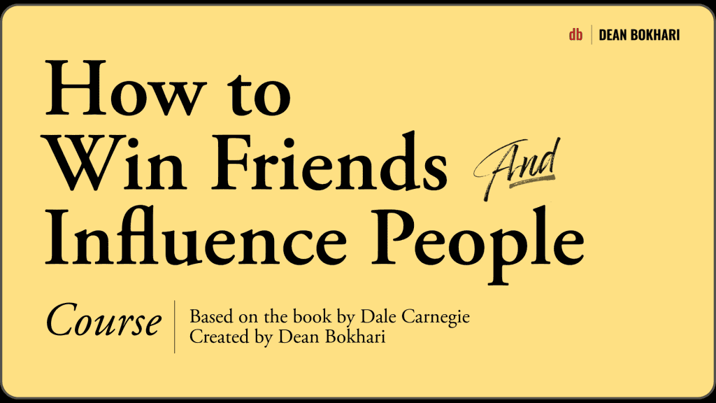 The How to Win Friends and Influence People Course Landscape_Cover_How_to_Win_Friends_and_Influence_People_Course_by_Dean_Bokhari