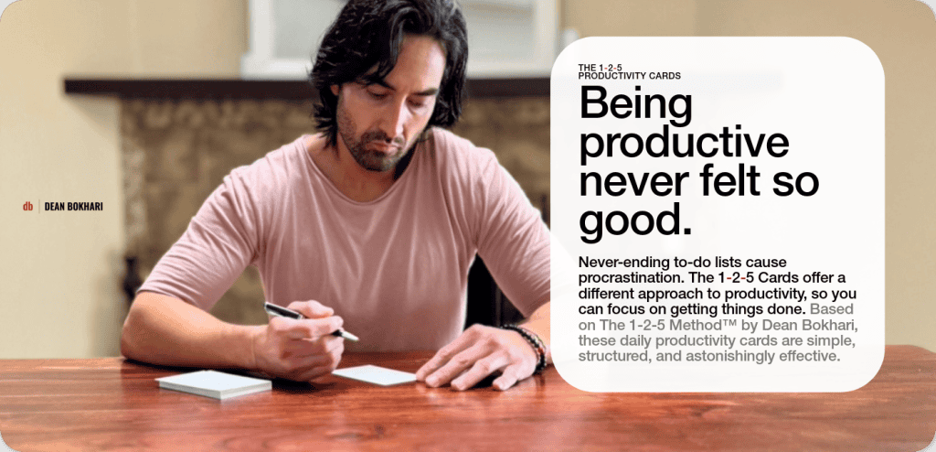 Dean-Bokhari-writing-on-The-1-2-5-Cards