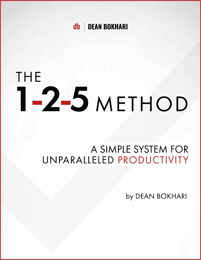 The 1-2-5 Method: A Simple System for Unparalleled Productivity by Dean Bokhari The-1-2-5-Method-A-Simple-System-for-Unparalleled-Productivitiy-by-Dean-Bokhari