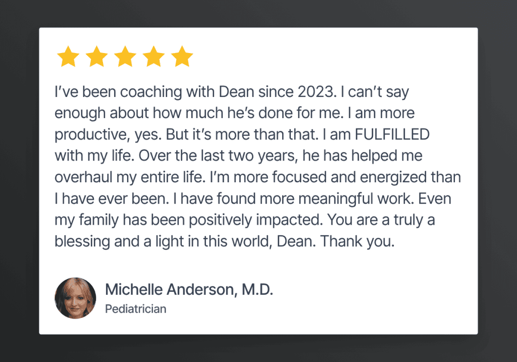 Michalle's Coaching Testimonial for Dean Bokhari Michelles-coaching-review-for-Dean-Bokhari