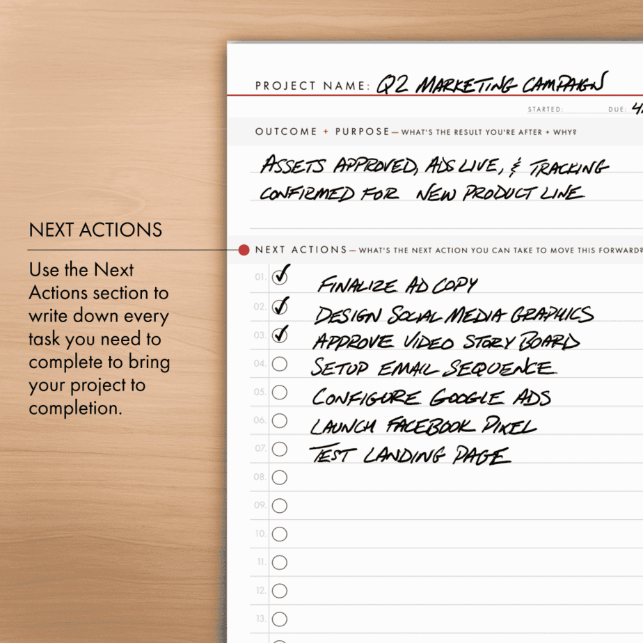 02. the-next-action-tablet-notepad-and-project-planner-by-125method™