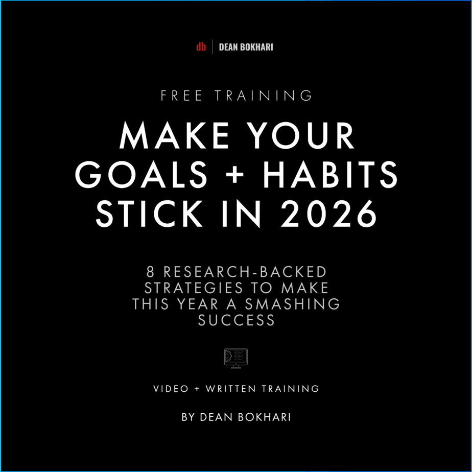 Free Course - Make Your New Years Goals and Habits Stick by Dean Bokhari Free-self-help-course-make-your-goals-and-habits-stick-this-new-year